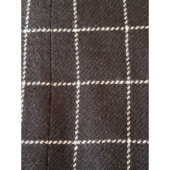 Vintage LAUREN Ralph Lauren Women's Wool Black N White Lined Blazer Size 16 - Picture 5 of 16